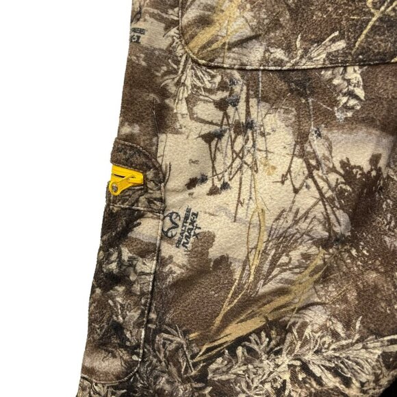 Realtree Scent Factor MAX-1 Waterproof Windproof Youth XL Camo Zip Cargo Pants - Picture 9 of 10